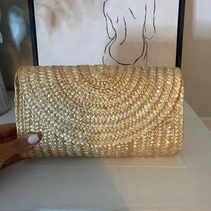 Espadrille clutch bag
